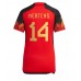 Günstige Belgien Dries Mertens #14 Heim Fussballtrikot Damen WM 2022 Kurzarm